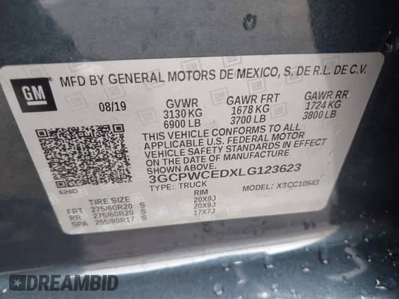 2020 Chevrolet Silverado 1500 LT с VIN 3GCPWCEDXLG123623, выставлен на аукционе IAAI как лот 42329899 с пробегом 137 262 миль миль и . История ставок и продаж доступна на DreamBid. Изображение 9.