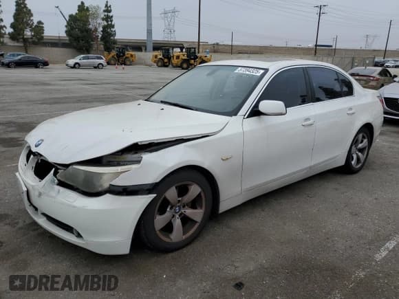 ✅ 2005 BMW 5 Series 525i • VIN: WBANA53535B864444 • Lot: 57394325. Listed on Copart with 183,505 mi. Free auction sales archive from the USA and detailed vehicle history report at DreamBid. Image 1.