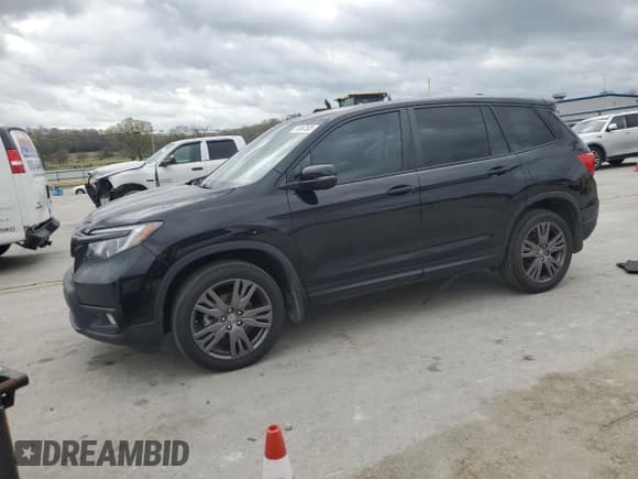 ✅ 2021 Honda Passport EX-L • VIN: 5FNYF8H58MB040933 • Lot: 51067505. Listed on Copart with 64,963 mi. Free auction sales archive from the USA and detailed vehicle history report at DreamBid. Image 1.
