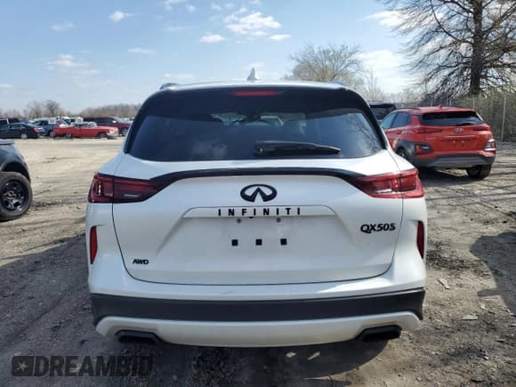 ✅ 2023 Infiniti QX50 Sport • VIN: 3PCAJ5FBXPF107494 • Lot: 52797145. Listed on Copart with Not provided. Free auction sales archive from the USA and detailed vehicle history report at DreamBid. Image 6.