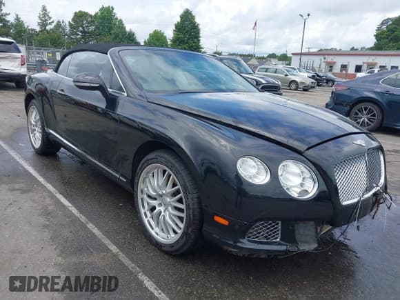 ✅ 2012 Bentley Continental GT • VIN: SCBGR3ZA7CC076290 • Lot: 42463913. Listed on IAAI with 75,834 mi. Free auction sales archive from the USA and detailed vehicle history report at DreamBid. Image 1.
