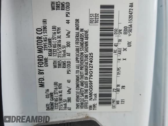 ✅ 2016 Ford Transit Connect XLT • VIN: NM0GS9F79G1274025 • Лот: 80713505. Опубликован ранее на Copart с пробегом 148 785 миль. Бесплатный доступ к архиву аукционных продаж из США и подробный отчёт об истории автомобиля на DreamBid. Изображение 14.