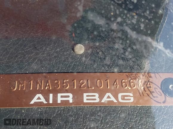 ✅ 1990 Mazda MX-5 Miata • VIN: JM1NA3512L0146684 • Lot: 42306385. Listed on IAAI with 71,211 mi. Free auction sales archive from the USA and detailed vehicle history report at DreamBid. Image 9.