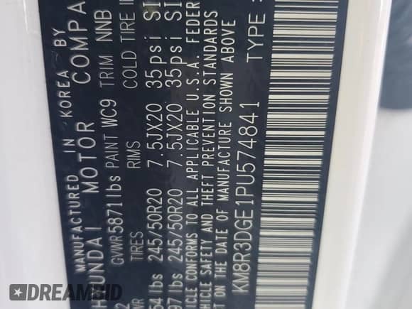 2023 Hyundai Palisade XRT с VIN KM8R3DGE1PU574841, выставлен на аукционе Copart как лот 64822714 с пробегом 69 706 миль миль и Списание • Salvage title. История ставок и продаж доступна на DreamBid. Изображение 14.