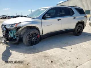 2020 Chevrolet Traverse Premier с VIN 1GNEVKKW3LJ217553, выставлен на аукционе Copart как лот 56684365 с пробегом 59 277 миль миль и Списание • Salvage title. История ставок и продаж доступна на DreamBid. Изображение 1.
