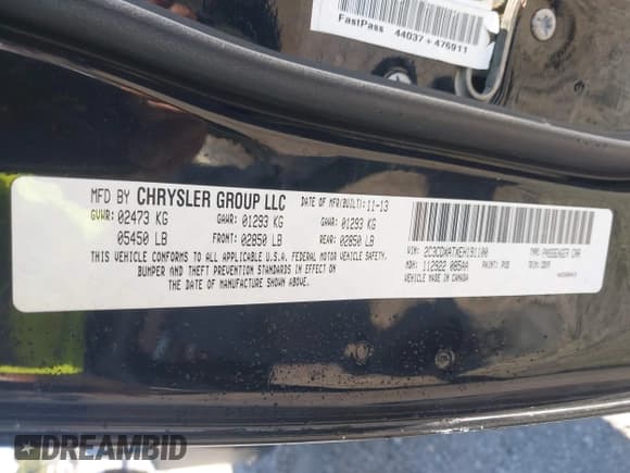 ✅ 2014 Dodge Charger Police • VIN: 2C3CDXATXEH191100 • Лот: 43221692. Опубликован ранее на IAAI с пробегом 221 239 миль. Бесплатный доступ к архиву аукционных продаж из США и подробный отчёт об истории автомобиля на DreamBid. Изображение 9.