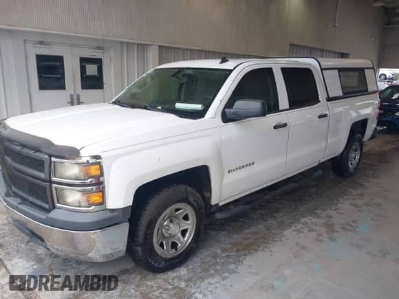 2014 Chevrolet Silverado 1500 Work Truck with VIN 3GCPCPEC9EG205529, listed as a IAAI auction lot 41389123 with 106,532 mi miles and . Bid and sale history available at DreamBid. Image 2.