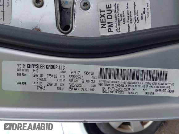 2012 Dodge Journey SXT с VIN 3C4PDCBG8CT144028, выставлен на аукционе IAAI как лот 43495226 с пробегом 185 439 миль миль и . История ставок и продаж доступна на DreamBid. Изображение 9.