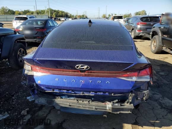 2023 Hyundai Elantra SEL с VIN KMHLS4AG7PU501394, выставлен на аукционе Copart как лот 83843855 с пробегом 55 531 миль миль и Списание • Salvage title. История ставок и продаж доступна на DreamBid. Изображение 6.