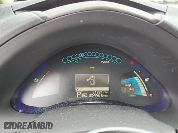 ✅ 2017 Nissan LEAF SV • VIN: 1N4BZ0CP4HC300910 • Лот: 83933485. Опубликован ранее на Copart с пробегом 51 831 миль. Бесплатный доступ к архиву аукционных продаж из США и подробный отчёт об истории автомобиля на DreamBid. Изображение 9.