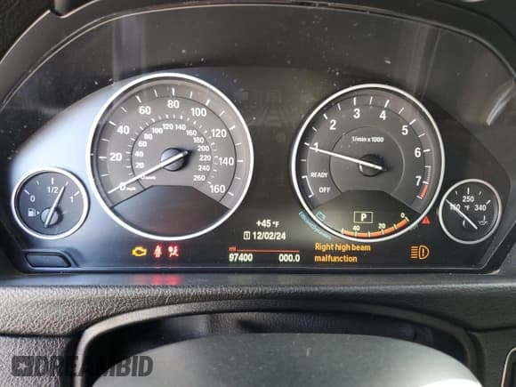 ✅ 2015 BMW 3 Series 328i • VIN: WBA3A5G59FNS88134 • Lot: 43559575. Listed on Copart with 97,400 mi. Free auction sales archive from the USA and detailed vehicle history report at DreamBid. Image 9.