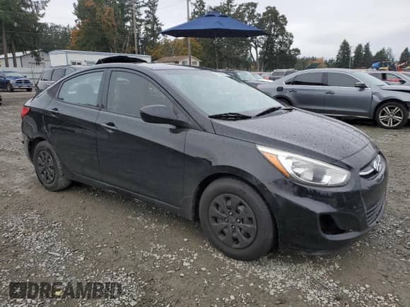 2017 Hyundai Accent SE with VIN KMHCT4AE6HU377938, listed as a Copart auction lot 89835475 with Not provided miles and Salvage title. Bid and sale history available at DreamBid. Image 4.