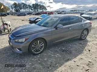 ✅ 2018 Infiniti Q50 Luxe • VIN: JN1EV7AP7JM357717 • Lot: 96028865. Listed on Copart with 142,418 mi. Free auction sales archive from the USA and detailed vehicle history report at DreamBid. Image 1.