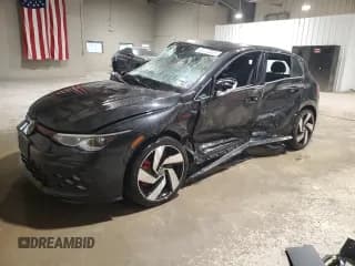 ✅ 2024 Volkswagen Golf GTI S • VIN: WVWGA7CD0RW215732 • Lot: 90008495. Listed on Copart with 22,887 mi. Free auction sales archive from the USA and detailed vehicle history report at DreamBid. Image 1.