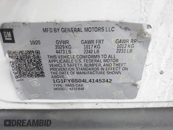 ✅ 2020 Chevrolet Bolt EV LT • VIN: 1G1FY6S04L4145342 • Lot: 43728027. Wystawiony na IAAI z przebiegiem 205 974 mil. Bezpłatny archiwum sprzedaży aukcyjnych z USA i szczegółowy raport historii pojazdu na DreamBid. Zdjęcie 9.