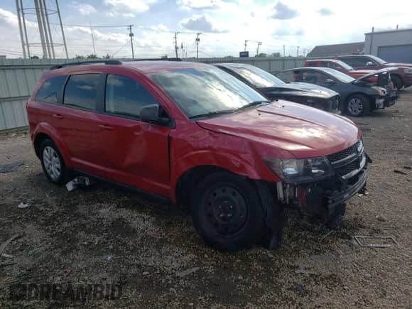 2018 Dodge Journey SE с VIN 3C4PDCAB1JT277538, выставлен на аукционе Copart как лот 58745105 с пробегом 87 507 миль миль и Списание • Salvage title. История ставок и продаж доступна на DreamBid. Изображение 4.