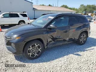 ✅ 2024 Hyundai Tucson N Line • VIN: KM8JFCD17RU148574 • Lot: 71502285. Wystawiony na Copart z przebiegiem 32 123 mil. Bezpłatny archiwum sprzedaży aukcyjnych z USA i szczegółowy raport historii pojazdu na DreamBid. Zdjęcie 1.