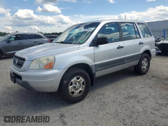 2005 Honda Pilot LX with VIN 2HKYF181X5H567993, listed as a Copart auction lot 70019185 with 107,227 mi miles and Salvage title. Bid and sale history available at DreamBid. Image 1.