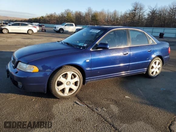 ✅ 2001 Audi S4 • VIN: WAURD68D91A082468 • Lot: 88035345. Listed on Copart with 143,648 mi. Free auction sales archive from the USA and detailed vehicle history report at DreamBid. Image 1.