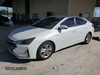 2019 Hyundai Elantra SEL with VIN 5NPD84LF3KH416907, listed as a Copart auction lot 87271785 with 46,410 mi miles and Non repairable. Bid and sale history available at DreamBid. Image 1.