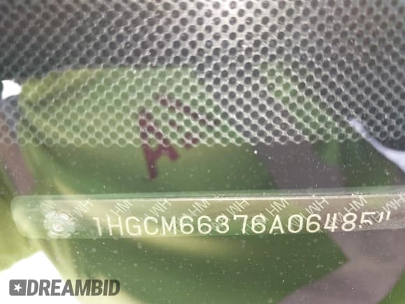 ✅ 2006 Honda Accord LX • VIN: 1HGCM66376A064854 • Лот: 43613820. Опубликован ранее на IAAI с пробегом 171 076 миль. Бесплатный доступ к архиву аукционных продаж из США и подробный отчёт об истории автомобиля на DreamBid. Изображение 14.