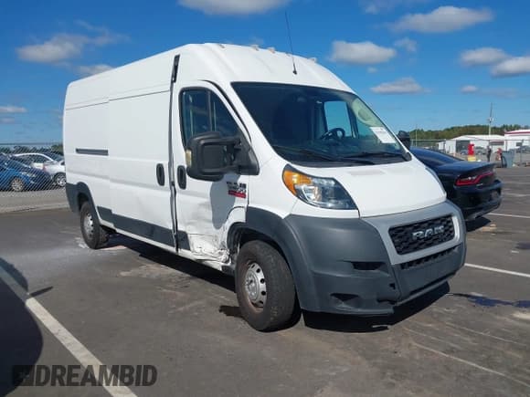✅ 2021 Ram ProMaster Cargo • VIN: 3C6LRVDG5ME530282 • Lot: 43430266. Listed on IAAI with 190,710 mi. Free auction sales archive from the USA and detailed vehicle history report at DreamBid. Image 1.
