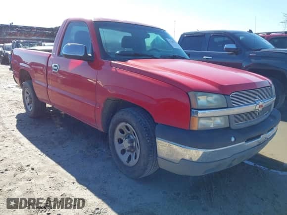 2004 Chevrolet Silverado 1500 Work Truck z VIN 1GCEC14X34Z152656, wystawiony jako IAAI lot #41308111 z przebiegiem Nie podano mil oraz . Historia ofert i sprzedaży dostępna na DreamBid. Obrazek 1.