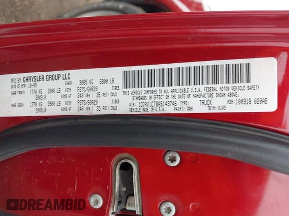 ✅ 2010 Dodge 1500 Sport • VIN: 1D7RV1CT8AS143746 • Lot: 42944631. Wystawiony na IAAI z przebiegiem 210 092 mil. Bezpłatny archiwum sprzedaży aukcyjnych z USA i szczegółowy raport historii pojazdu na DreamBid. Zdjęcie 9.