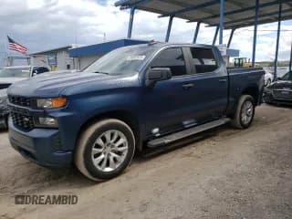 ✅ 2021 Chevrolet Silverado 1500 Custom • VIN: 1GCPWBEK7MZ250310 • Лот: 86862815. Опубликован ранее на Copart с пробегом 68 185 миль. Бесплатный доступ к архиву аукционных продаж из США и подробный отчёт об истории автомобиля на DreamBid. Изображение 1.