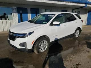 2024 Chevrolet Equinox LT with VIN 3GNAXUEG3RL341901, listed as a Copart auction lot 84887345 with 22,396 mi miles and Salvage title. Bid and sale history available at DreamBid. Image 1.
