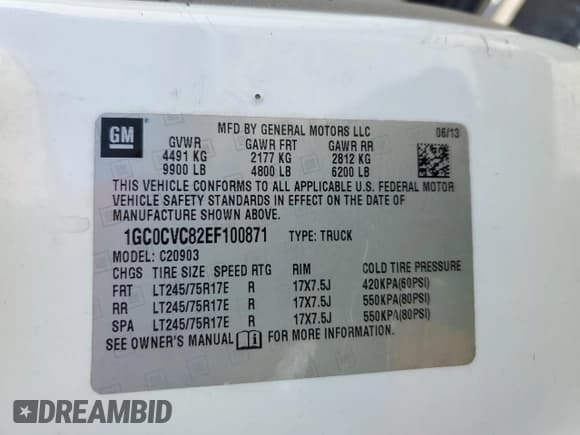 ✅ 2014 Chevrolet Silverado 1500 • VIN: 1GC0CVC82EF100871 • Лот: 52332725. Опубликован ранее на Copart с пробегом 228 173 миль. Бесплатный доступ к архиву аукционных продаж из США и подробный отчёт об истории автомобиля на DreamBid. Изображение 12.