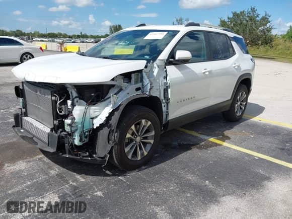 2025 Chevrolet Equinox FWD LT с VIN 3GNAXHEG3SL168846, выставлен на аукционе IAAI как лот 42547394 с пробегом 18 897 миль миль и . История ставок и продаж доступна на DreamBid. Изображение 2.