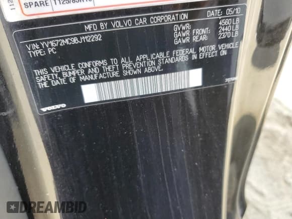 ✅ 2011 Volvo C70 • VIN: YV1672MC9BJ112292 • Лот: 85103185. Опубликован ранее на Copart с пробегом 128 844 миль. Бесплатный доступ к архиву аукционных продаж из США и подробный отчёт об истории автомобиля на DreamBid. Изображение 12.