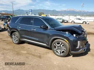 2024 Hyundai Palisade Limited с VIN KM8R5DGE0RU692117, выставлен на аукционе Copart как лот 66076084 с пробегом 14 909 миль миль и Списание • Salvage title. История ставок и продаж доступна на DreamBid. Изображение 4.