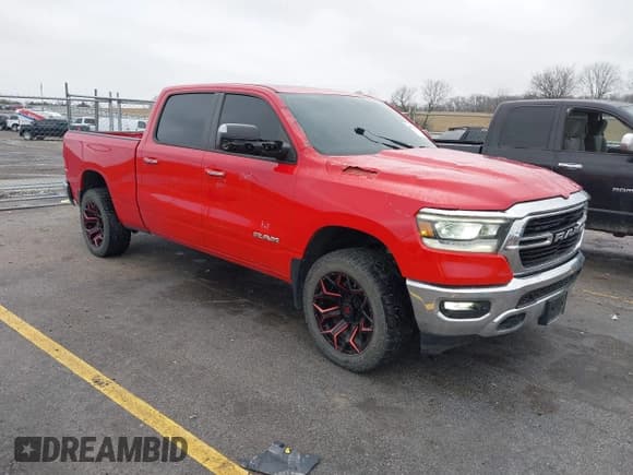 ✅ 2019 Ram 1500 Big Horn • VIN: 1C6SRFMTXKN874603 • Lot: 40863875. Listed on IAAI with 153,151 mi. Free auction sales archive from the USA and detailed vehicle history report at DreamBid. Image 1.