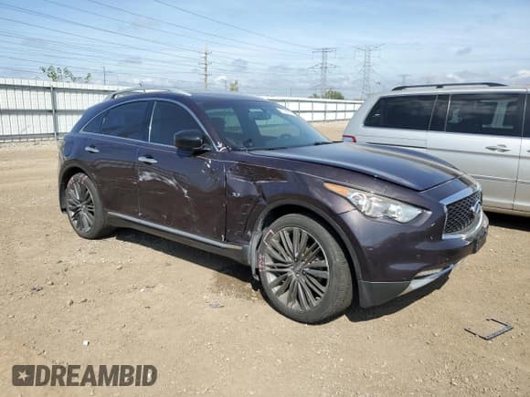 ✅ 2017 Infiniti QX70 • VIN: JN8CS1MW2HM410495 • Lot: 81294505. Listed on Copart with 73,760 mi. Free auction sales archive from the USA and detailed vehicle history report at DreamBid. Image 4.