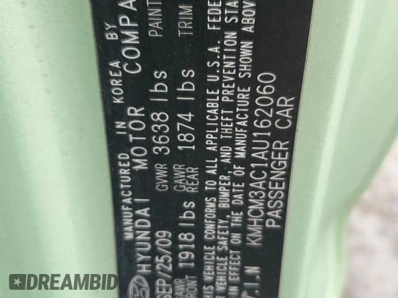 2010 Hyundai Accent GS с VIN KMHCM3AC1AU162060, выставлен на аукционе Copart как лот 72348784 с пробегом 151 941 миль миль и Списание • Salvage title. История ставок и продаж доступна на DreamBid. Изображение 13.