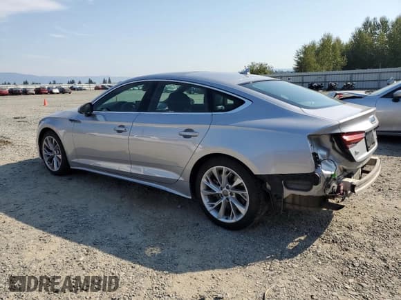 ✅ 2020 Audi A5 Sportback Premium • VIN: WAUANCF52LA005867 • Lot: 70022115. Listed on Copart with 65,227 mi. Free auction sales archive from the USA and detailed vehicle history report at DreamBid. Image 2.