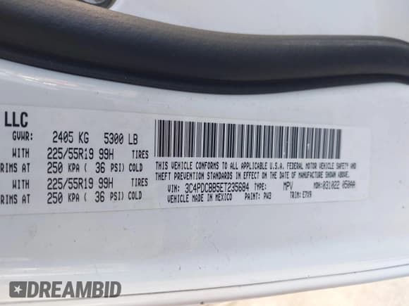 ✅ 2014 Dodge Journey SXT • VIN: 3C4PDCBB5ET235684 • Lot: 43635271. Wystawiony na IAAI z przebiegiem 163 458 mil. Bezpłatny archiwum sprzedaży aukcyjnych z USA i szczegółowy raport historii pojazdu na DreamBid. Zdjęcie 9.