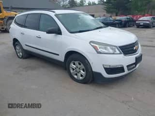 2016 Chevrolet Traverse LS z VIN 1GNKVFKDXGJ296444, wystawiony jako IAAI lot #42276625 z przebiegiem 189 826 mil mil oraz . Historia ofert i sprzedaży dostępna na DreamBid. Obrazek 1.