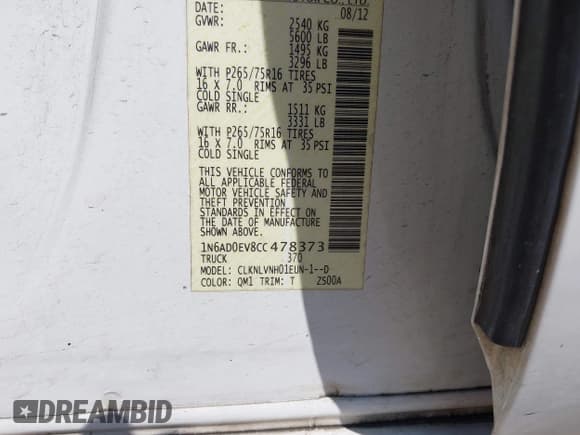 ✅ 2012 Nissan Frontier Pro-4X • VIN: 1N6AD0EV8CC478373 • Лот: 43351480. Опубликован ранее на IAAI с пробегом 229 447 миль. Бесплатный доступ к архиву аукционных продаж из США и подробный отчёт об истории автомобиля на DreamBid. Изображение 9.