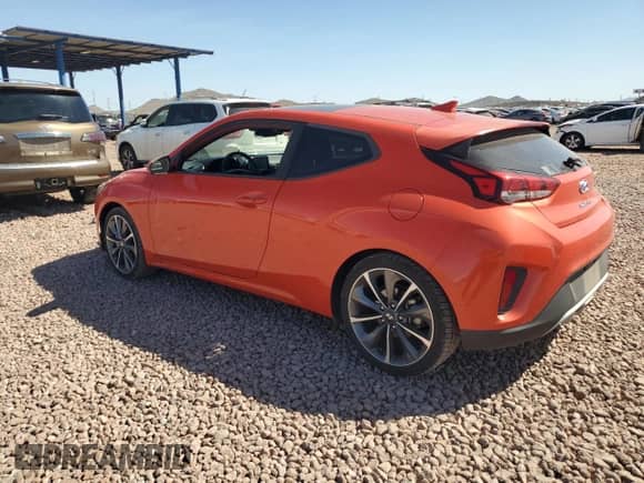 2019 Hyundai Veloster 2.0 z VIN KMHTG6AF6KU019061, wystawiony jako Copart lot #51016785 z przebiegiem 51 527 mil mil oraz Czysty tytuł • Clean title. Historia ofert i sprzedaży dostępna na DreamBid. Obrazek 2.