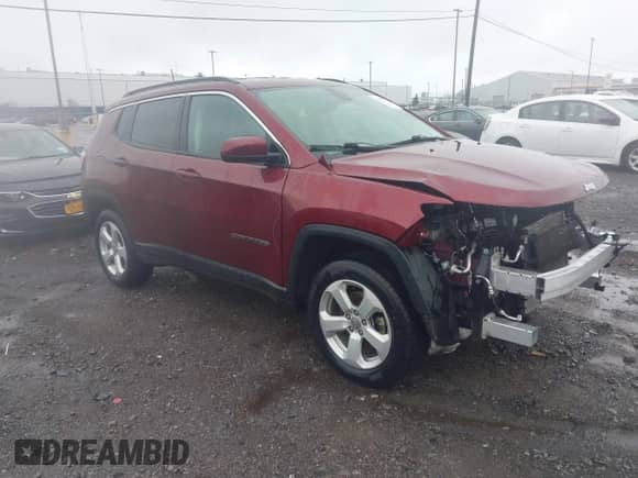 2021 Jeep Compass Latitude z VIN 3C4NJDBB6MT509723, wystawiony jako IAAI lot #43398170 z przebiegiem 55 834 mil mil oraz . Historia ofert i sprzedaży dostępna na DreamBid. Obrazek 1.