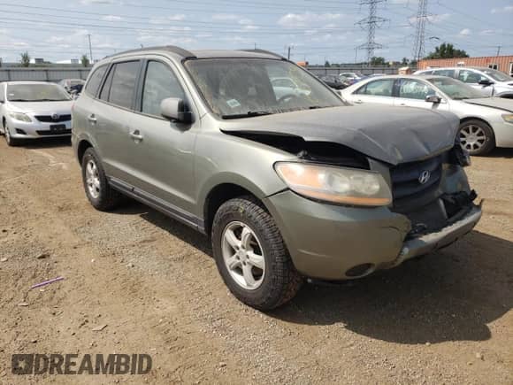 2008 Hyundai Santa Fe GLS with VIN 5NMSG13D08H161310, listed as a Copart auction lot 68065324 with Not provided miles and Salvage title. Bid and sale history available at DreamBid. Image 4.