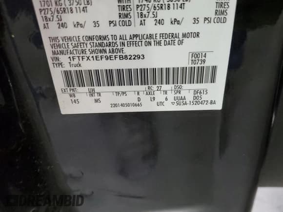 ✅ 2014 Ford F-150 XL • VIN: 1FTFX1EF9EFB82293 • Лот: 90137675. Опубликован ранее на Copart с пробегом 206 318 миль. Бесплатный доступ к архиву аукционных продаж из США и подробный отчёт об истории автомобиля на DreamBid. Изображение 12.