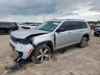 2022 Jeep Grand Cherokee Limited with VIN 1C4RJJBG3N8552668, listed as a Copart auction lot 62107255 with 36,035 mi miles and Salvage title. Bid and sale history available at DreamBid. Image 1.
