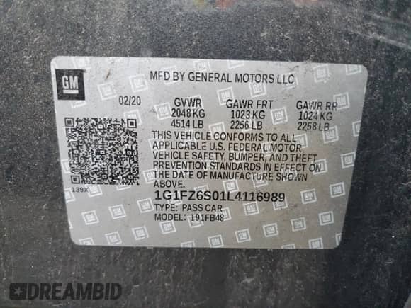 2020 Chevrolet Bolt EV Premier z VIN 1G1FZ6S01L4116989, wystawiony jako Copart lot #82601513 z przebiegiem 10 471 mil mil oraz . Historia ofert i sprzedaży dostępna na DreamBid. Obrazek 12.