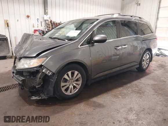 ✅ 2014 Honda Odyssey EX-L • VIN: 5FNRL5H66EB124173 • Lot: 43298894. Listed on IAAI with 154,548 mi. Free auction sales archive from the USA and detailed vehicle history report at DreamBid. Image 19.
