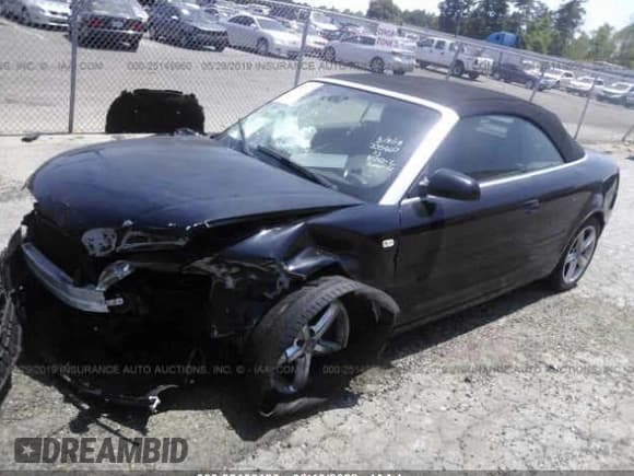 ✅ 2007 Audi A4 3.2L • VIN: WAUDH48HX7K019596 • Lot: 33106186. Listed on IAAI with 159,120 mi. Free auction sales archive from the USA and detailed vehicle history report at DreamBid. Image 2.