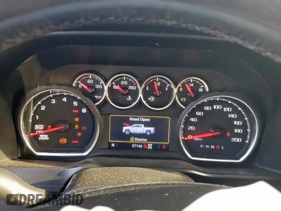 2019 Chevrolet Silverado 1500 LT Trail Boss with VIN 1GCPYFED7KZ292802, listed as a Copart auction lot 69352035 with 57,146 mi miles and Salvage title. Bid and sale history available at DreamBid. Image 9.